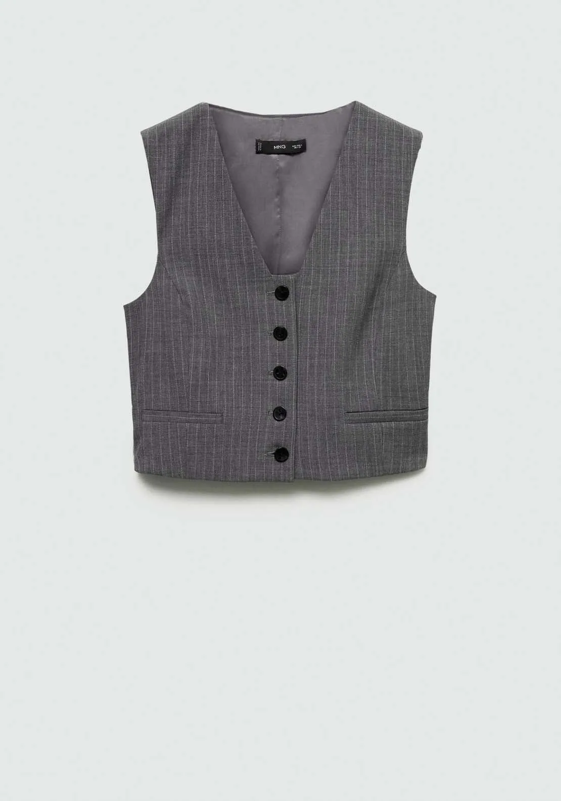 Pinstriped suit waistcoat - Gray