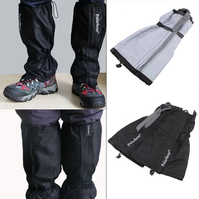 Polarbear Zipper Leg Gaiters Waterproof Mudproof For Hiking Walking Trekking