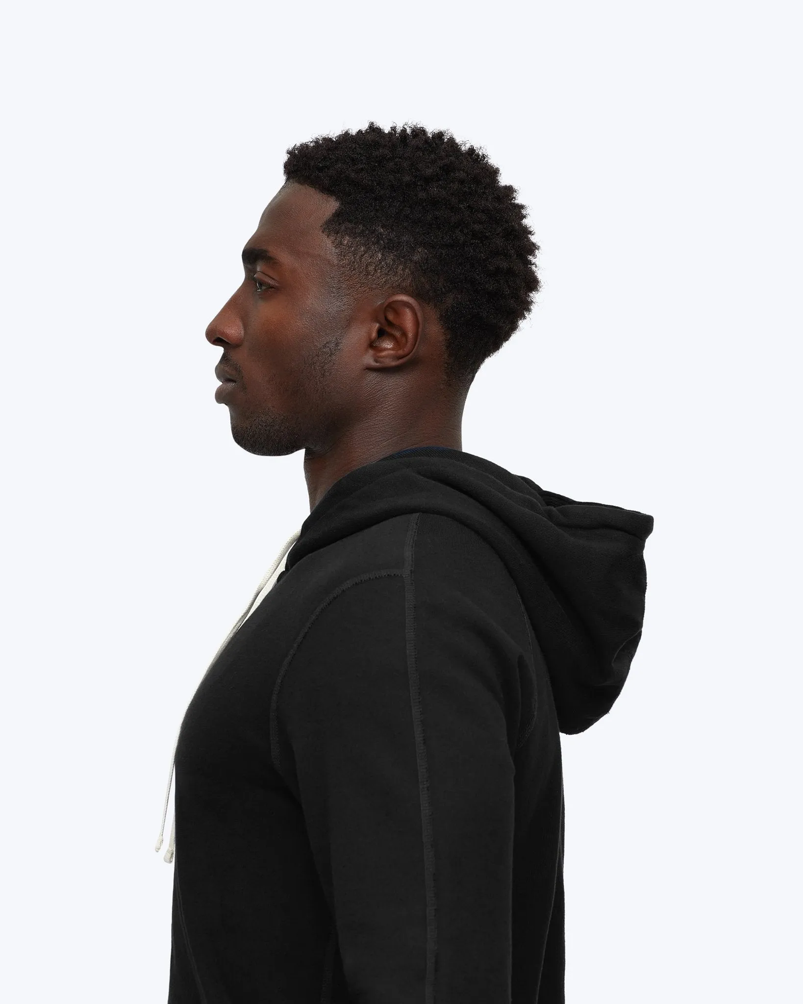 Reigning Champ Midweight Terry Full Zip Hoodie RC-3205 Black