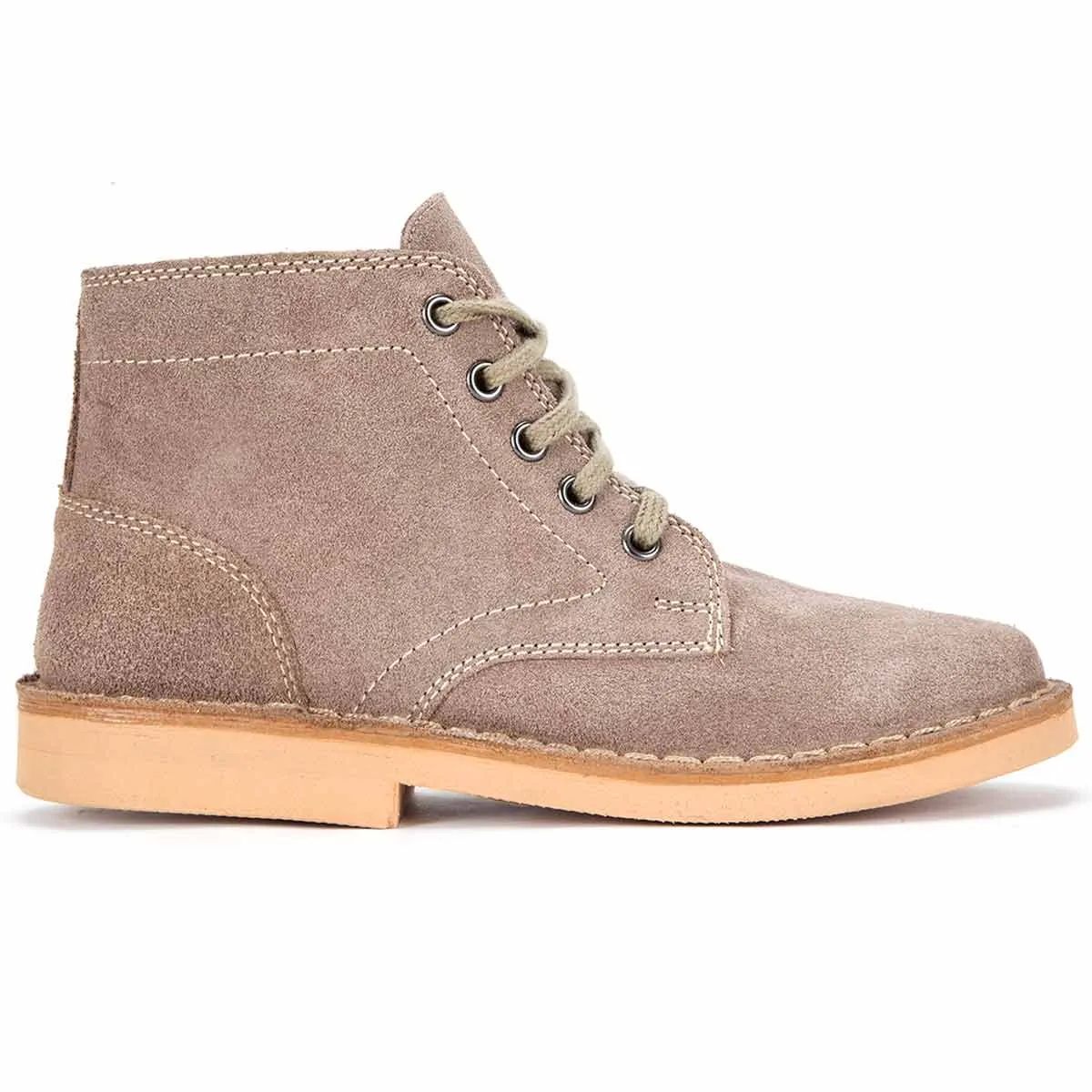 Roamers Suede Desert Boots Taupe