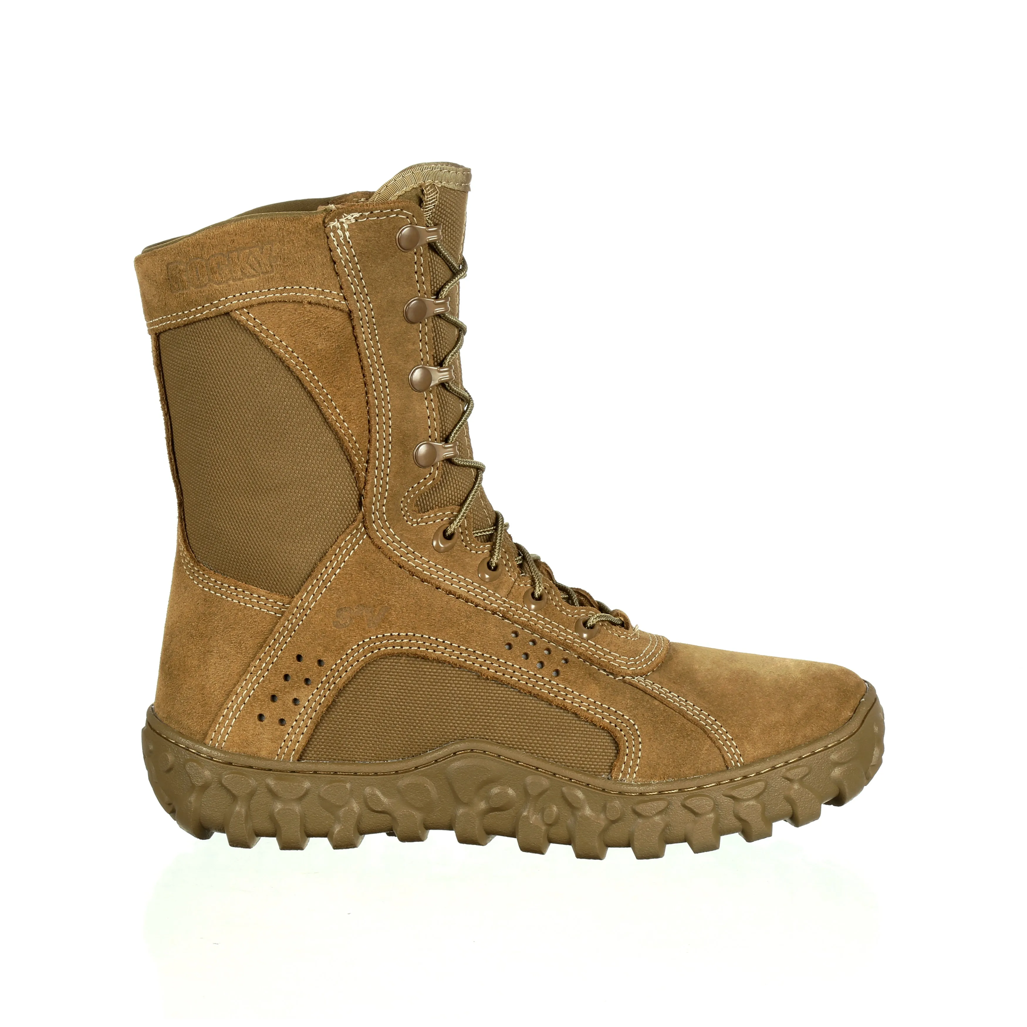 Rocky Mens S2V Tactical Coyote Brown Leather Military Boots