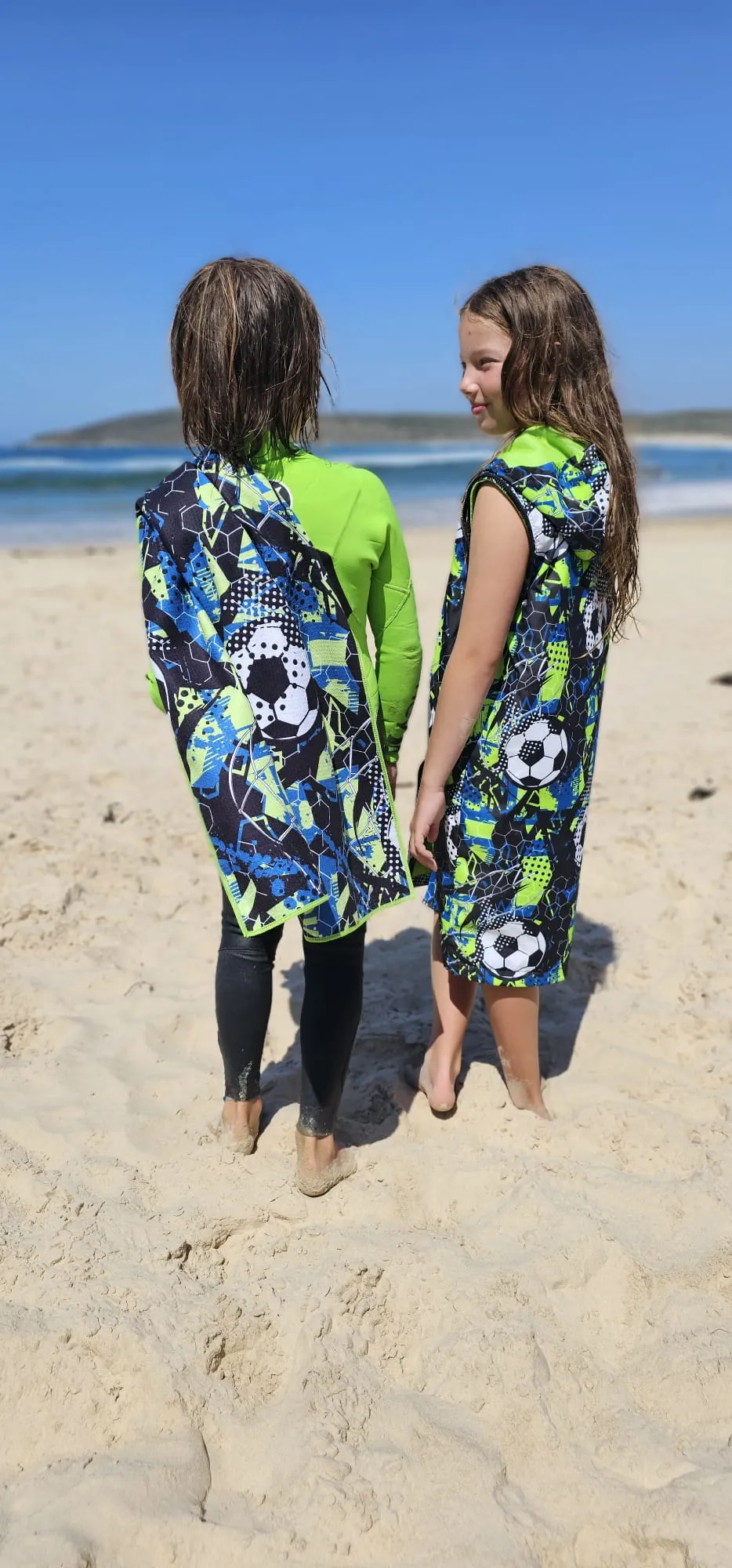 Schmik Sand Free Towel Soccer Print