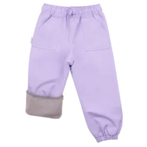 Size 10: Jan & Jul LAVENDER Cozy-Dry (Fleece Lined) Rain Pants NEW