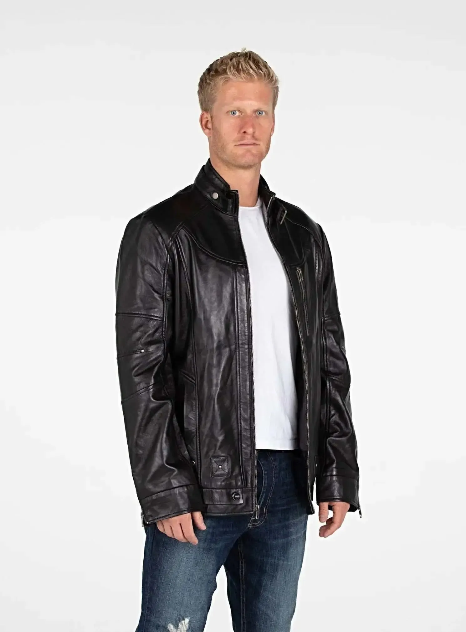 Sophisticated Lambskin Leather Jacket for the Modern Sophisticate