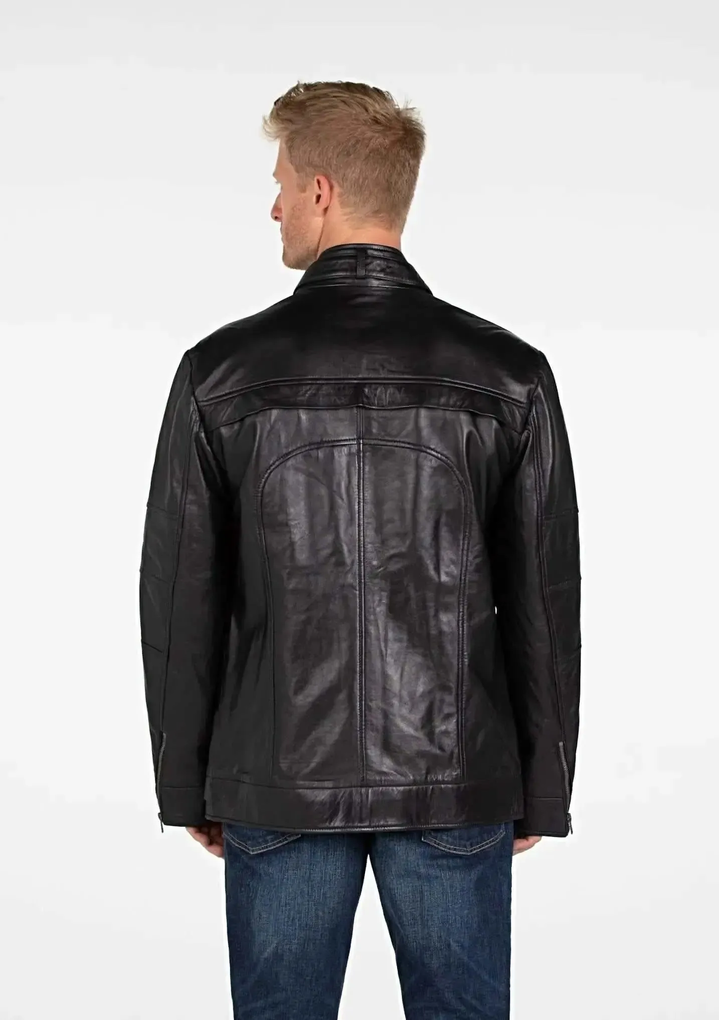 Sophisticated Lambskin Leather Jacket for the Modern Sophisticate