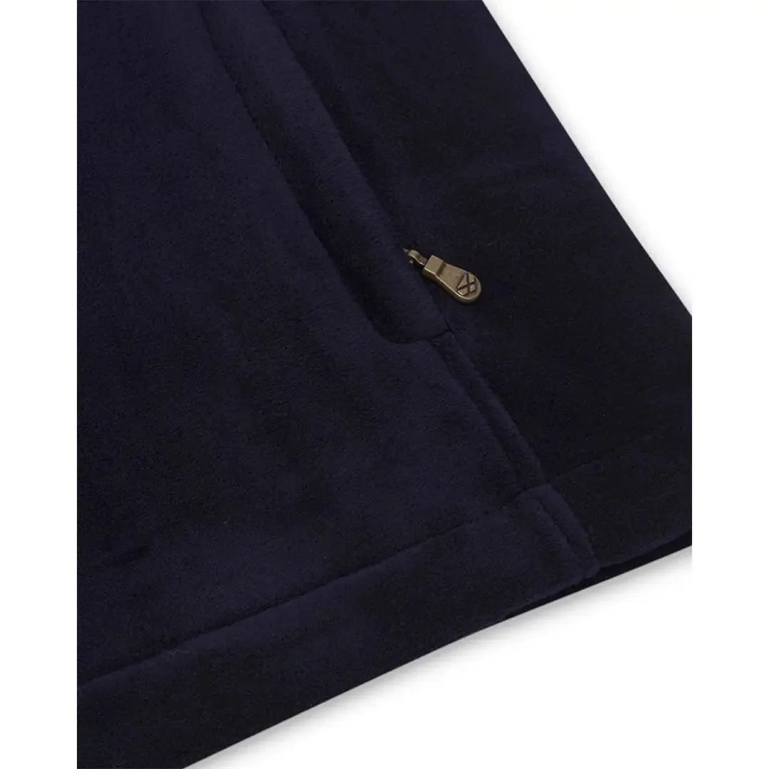 Stenton Quarter Zip Fleece - Midnight Navy by Hoggs of Fife