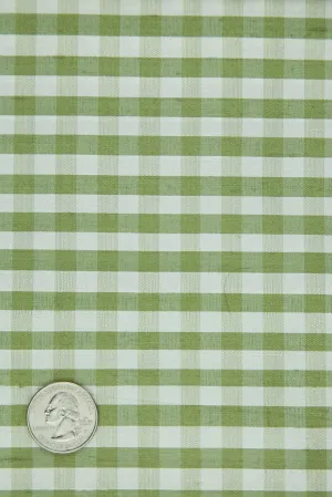 Tarragon Gingham Shantung 566 Fabric