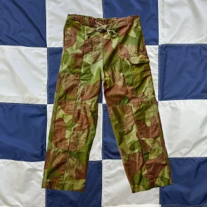 Vintage 1954 Belgian Brushstroke Modified Camo Pants W34