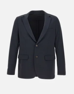 Winter Blue Blazer with Pockets