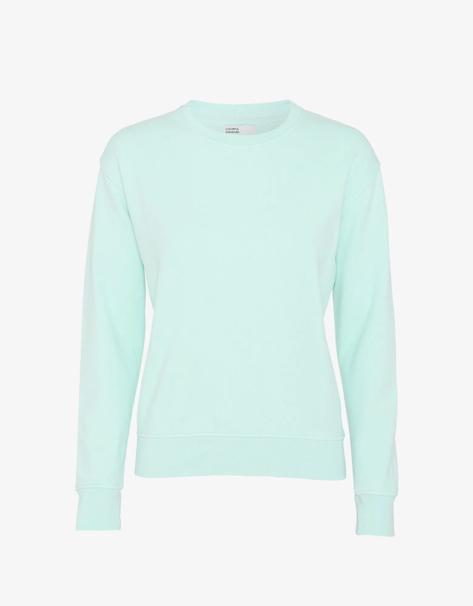 Women Classic Organic Crew - Light Aqua