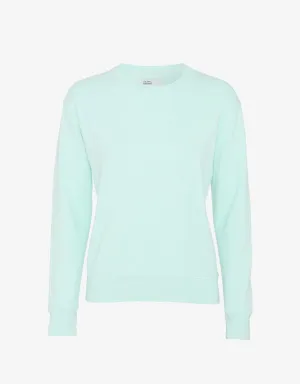 Women Classic Organic Crew - Light Aqua