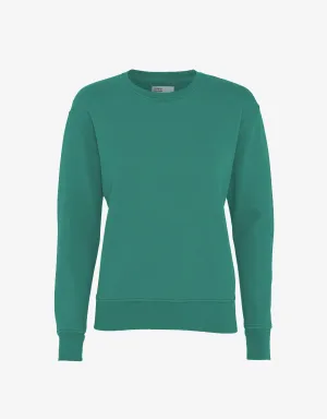 Women Classic Organic Crew - Pine Green