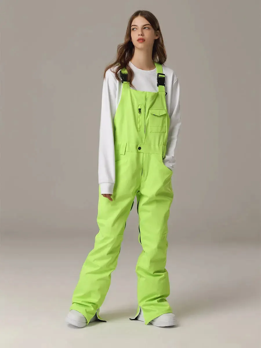 Women Ski Snow Bibs Pants Winter Snow Overalls